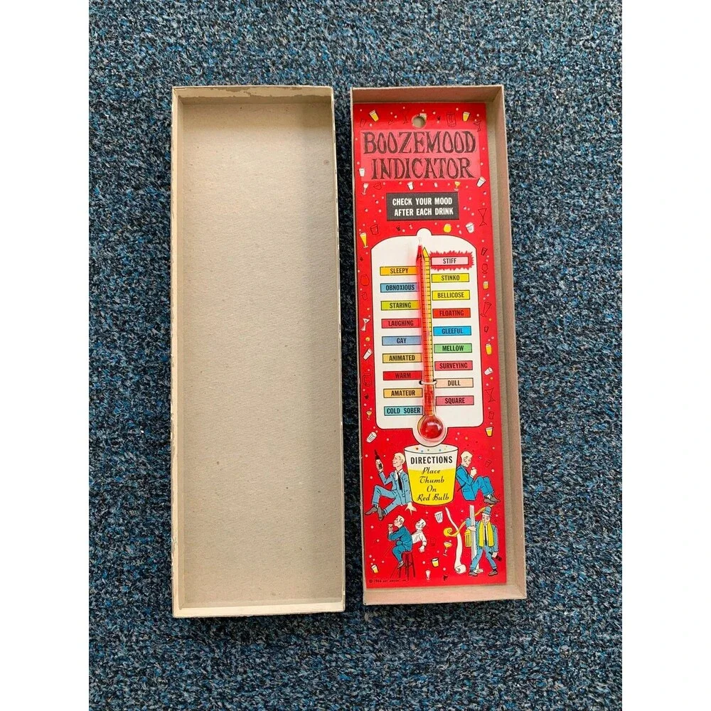 Vintage BoozeMood Indicator 1966 Novelty Gag Gift Party Retro 60s